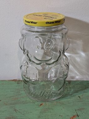 Vintage 1989 Kraft Cheez Whiz - Super Mario Brothers - Mario Jar - Original Lid!